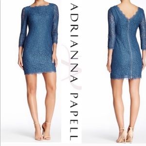 Adrianna Papell 3/4 sleeve lace dress